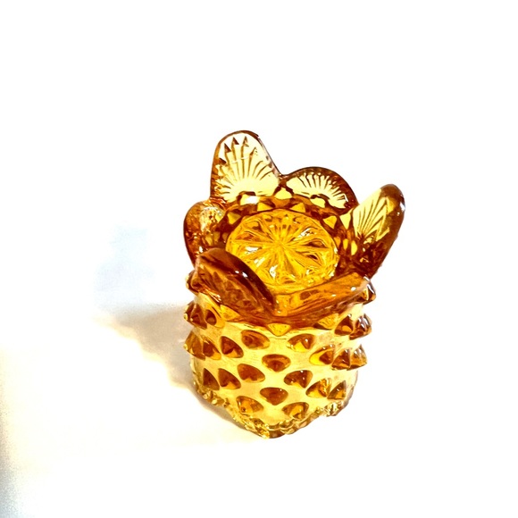 Vintage Fenton Amber Toothpick Holder - Picture 5 of 6